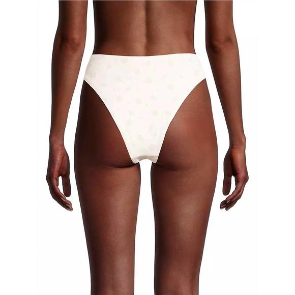 NEW WE WORE WHAT classic scoop bikini bottom in off white - Picture 3 of 3